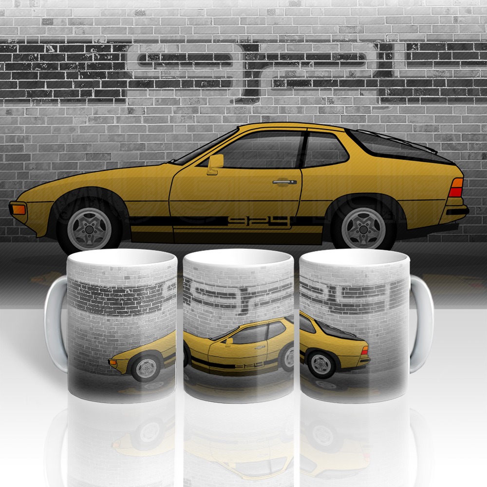 Porsche 924 Printed Mug