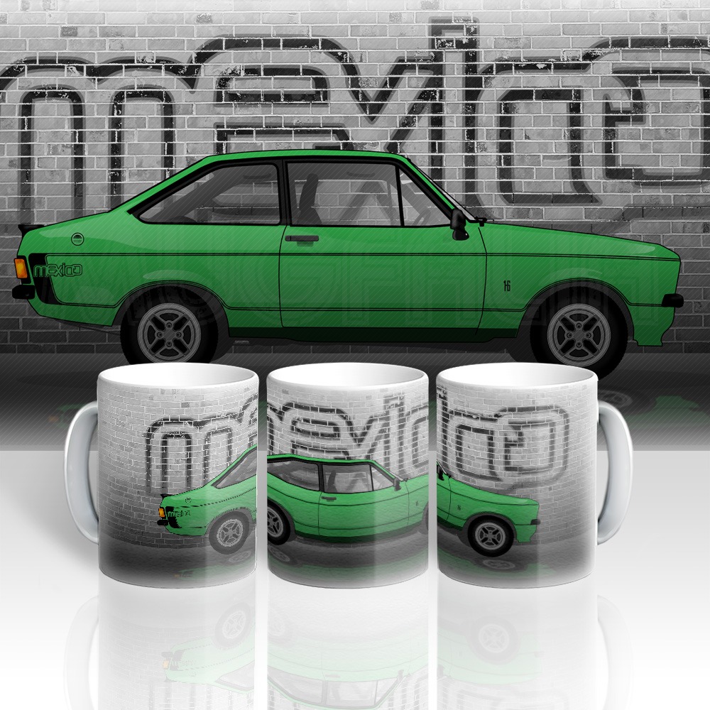 Large Mug - Mk2 Ford Escort RS Mexico - Various Colours