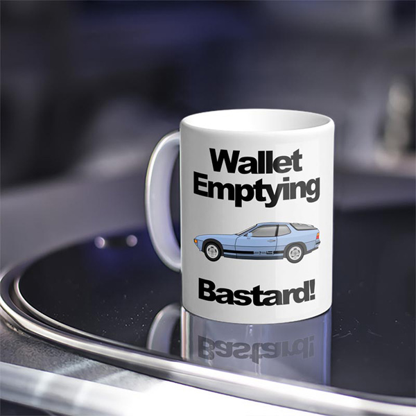 Large Mug - Porsche 924  - Various Colours B'stard