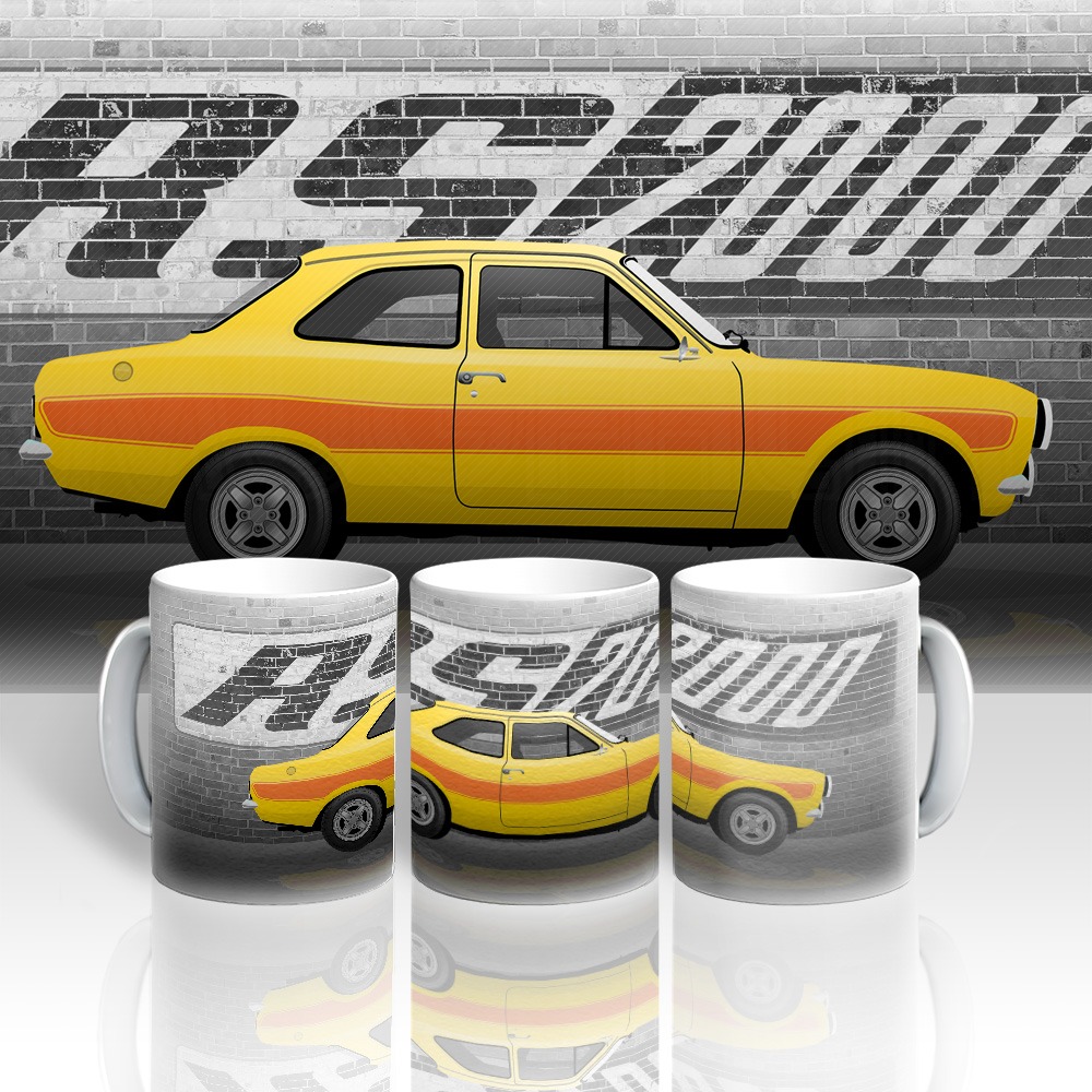Large Mug - Mk1 Ford Escort RS2000 - Various Colours
