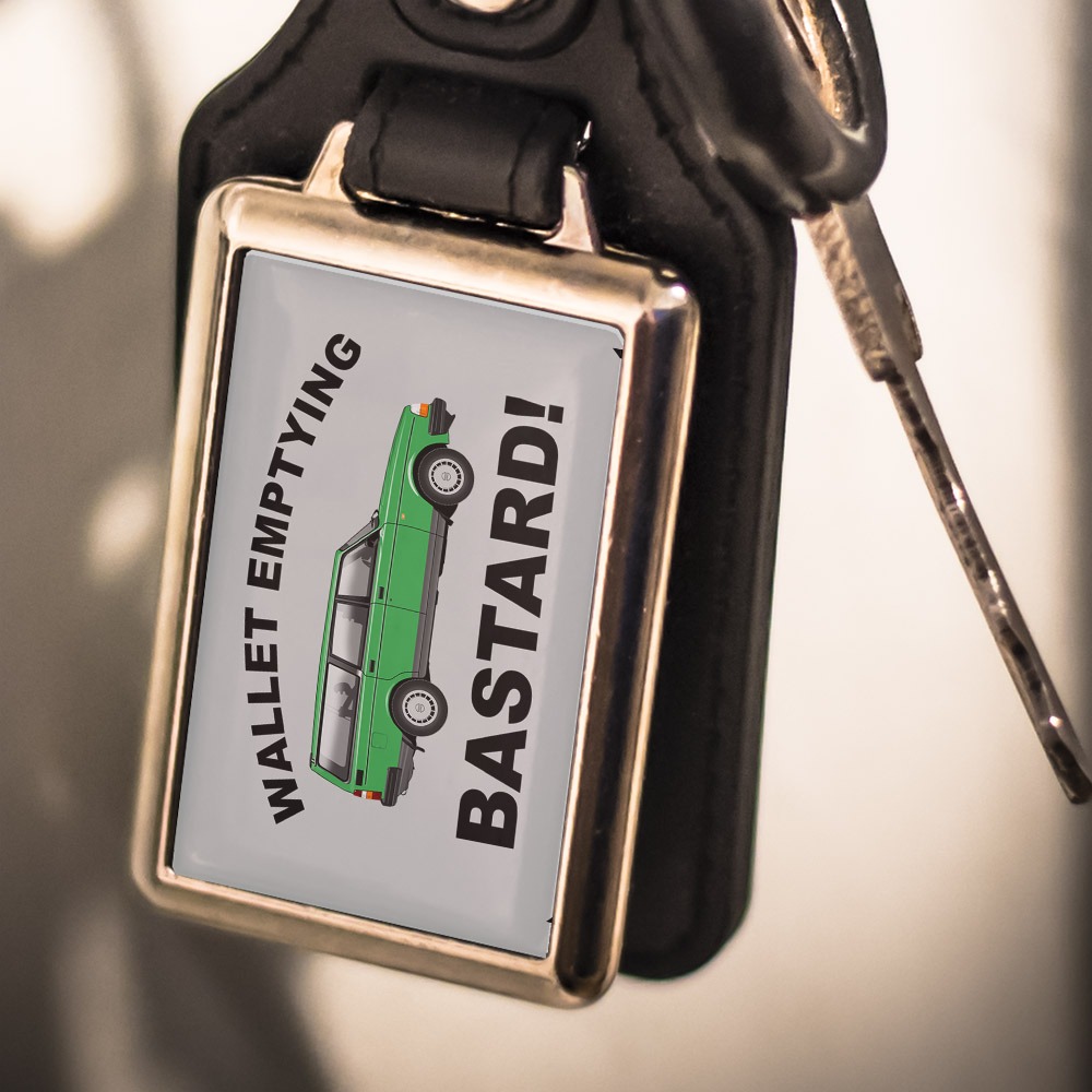 Leather Look Keyring - Volvo 240 Estate - Various Colours - Image 4