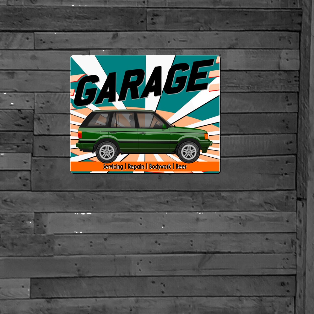 Metal Sign - Range Rover P38 - Customised Garage Sign - Image 6