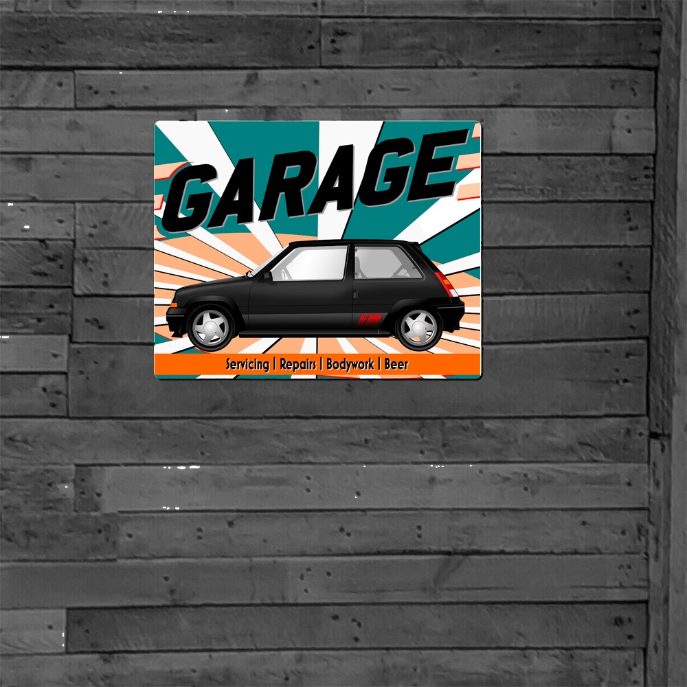 Metal Sign - Renault 5 GT Turbo Phase 2 - Customised Garage Sign - Image 5