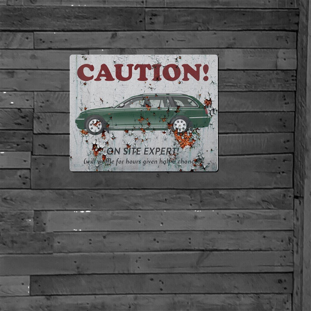 Metal Sign - Rover 75 Estate - On Site Expert with Aged Rust Effect - Image 5