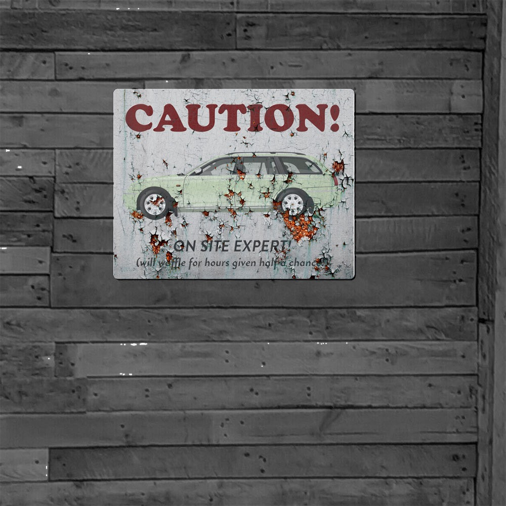 Metal Sign - Rover 75 Estate - On Site Expert with Aged Rust Effect - Image 4