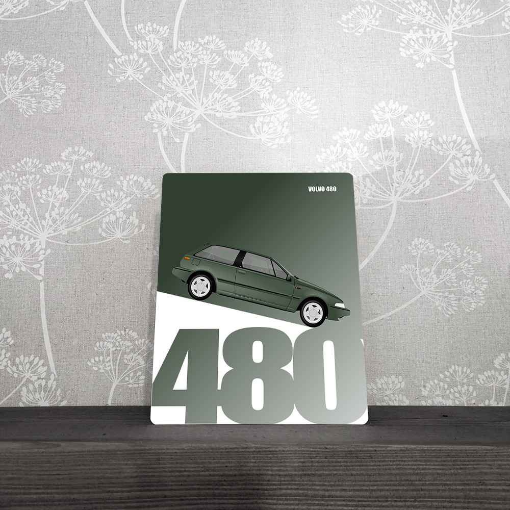 Metal Sign - Volvo 480 Turbo - Customised Wall Plaque - Image 2