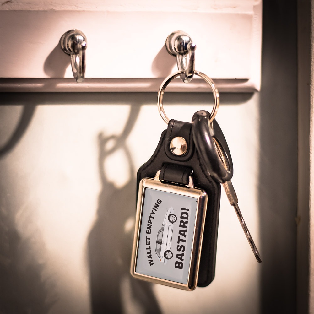 Leather Look Keyring - Volvo 480 Turbo - Various Colours - Image 3