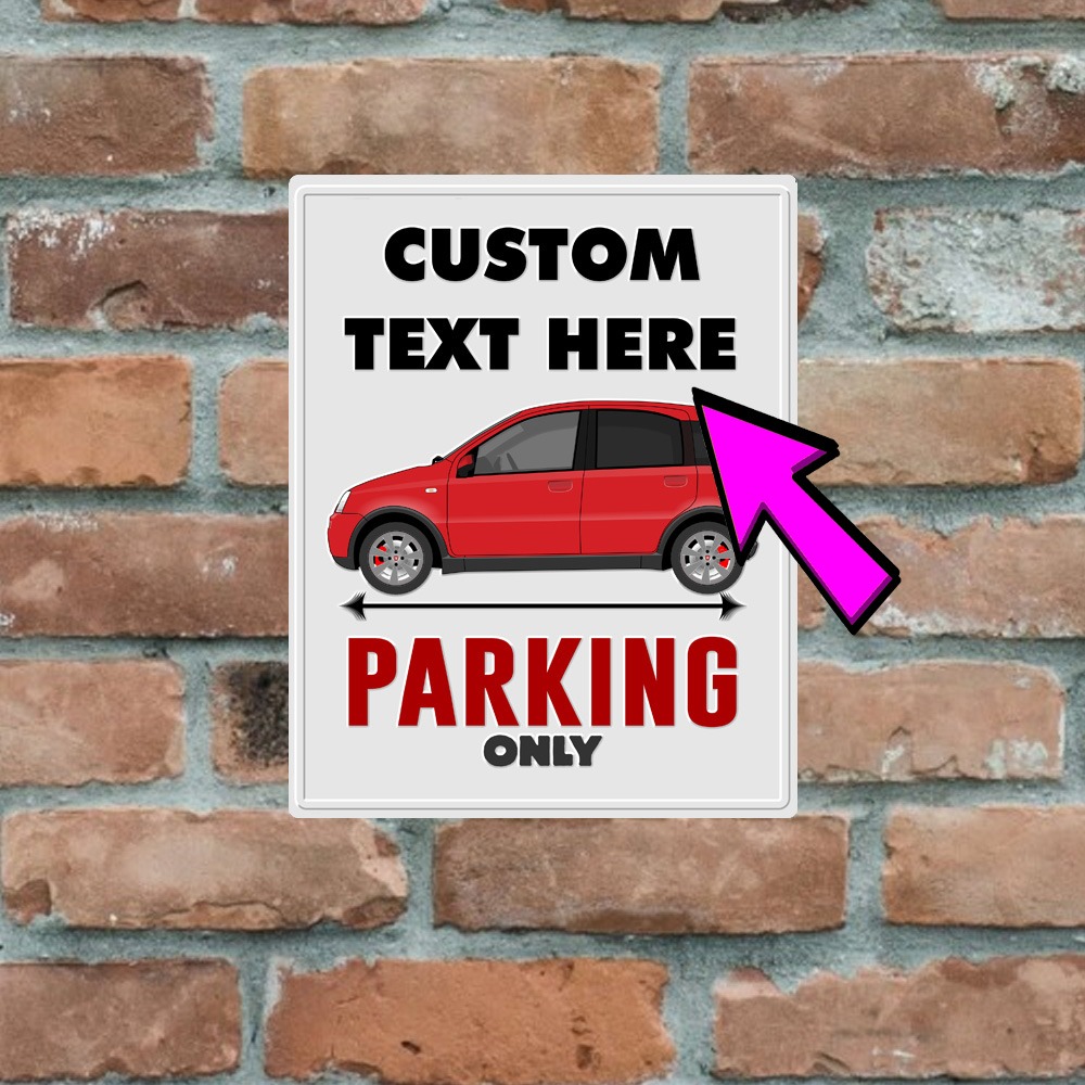 Metal Sign - Fiat Panda 100HP - Customised Parking Sign - Image 3