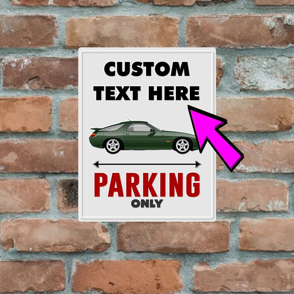 Metal Sign - Porsche 928 - Customised Parking Sign - Image 3