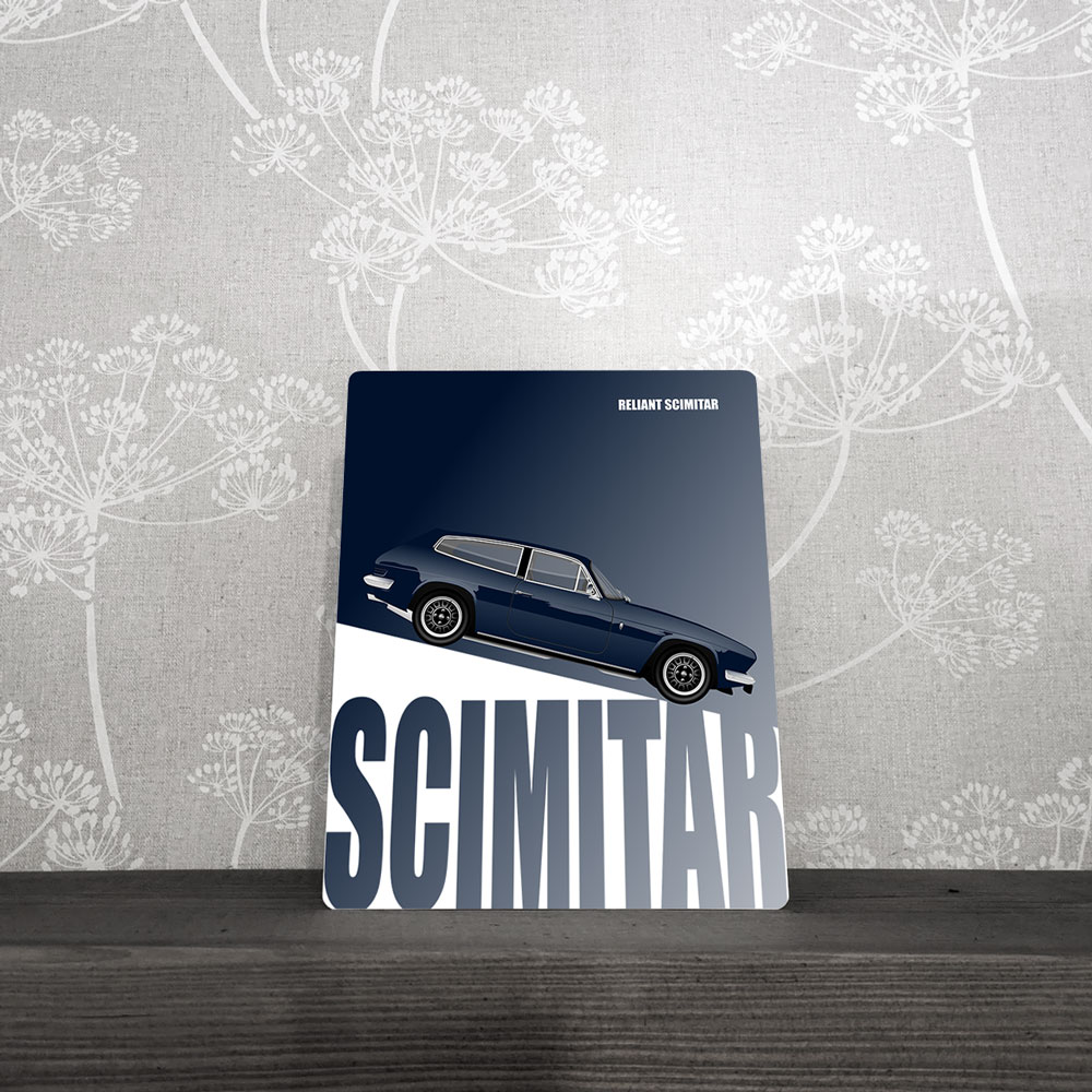 Metal Sign - Reliant Scimitar GTE - Customised Wall Plaque - Image 3
