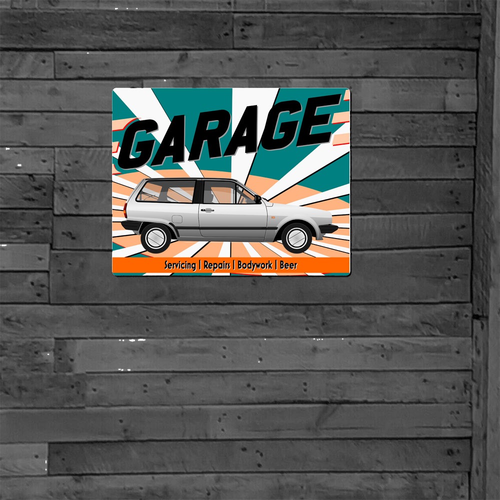 Metal Sign - Polo Mk2 Estate Breadvan - Customised Garage Sign - Image 4