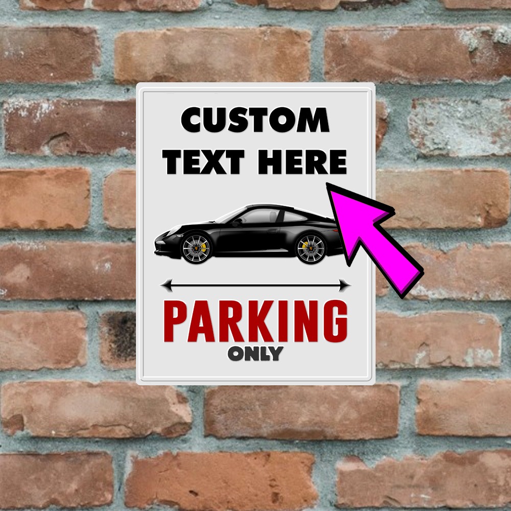Metal Sign - Porsche 911 991 - Customised Parking Sign - Image 2