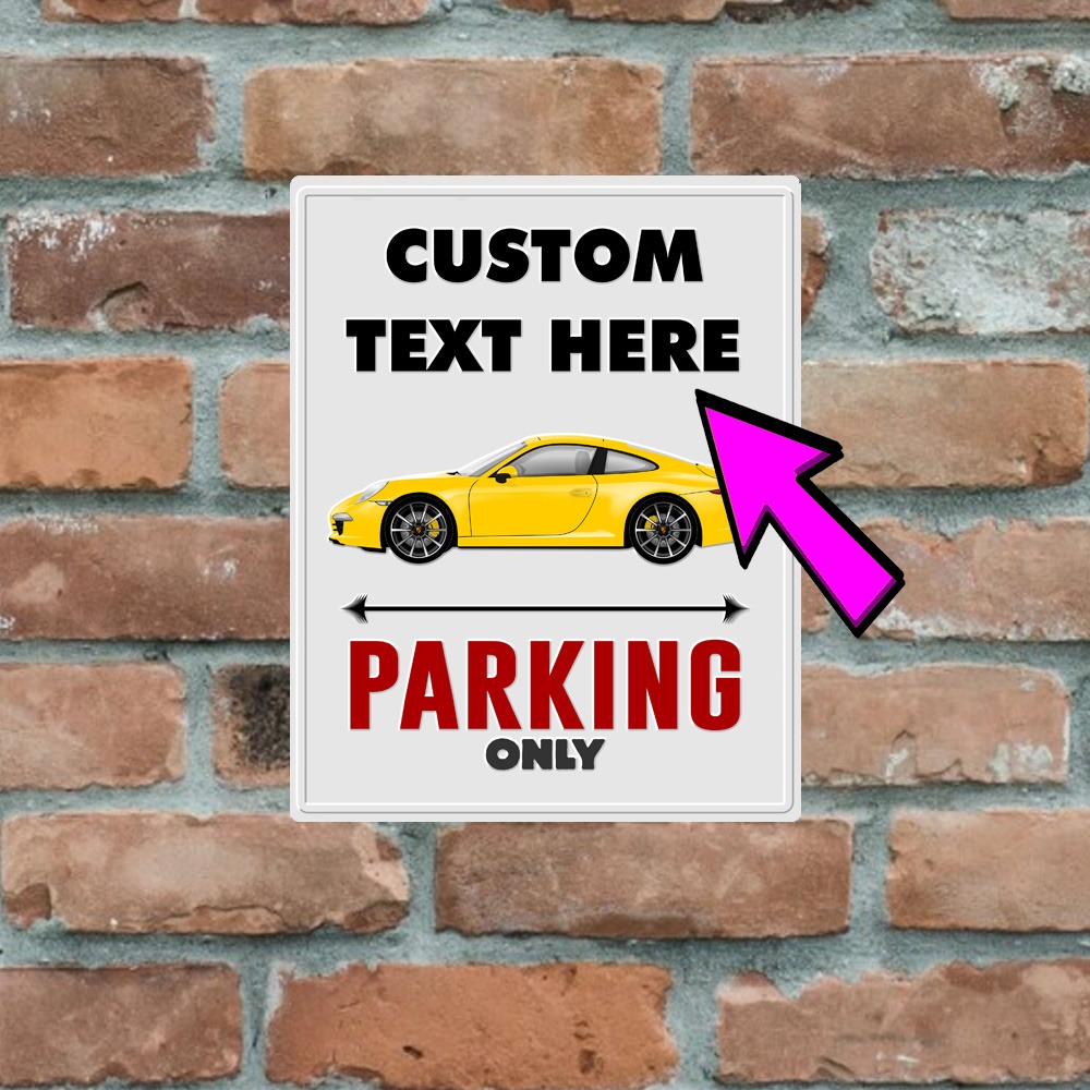 Metal Sign - Porsche 911 991 - Customised Parking Sign - Image 3