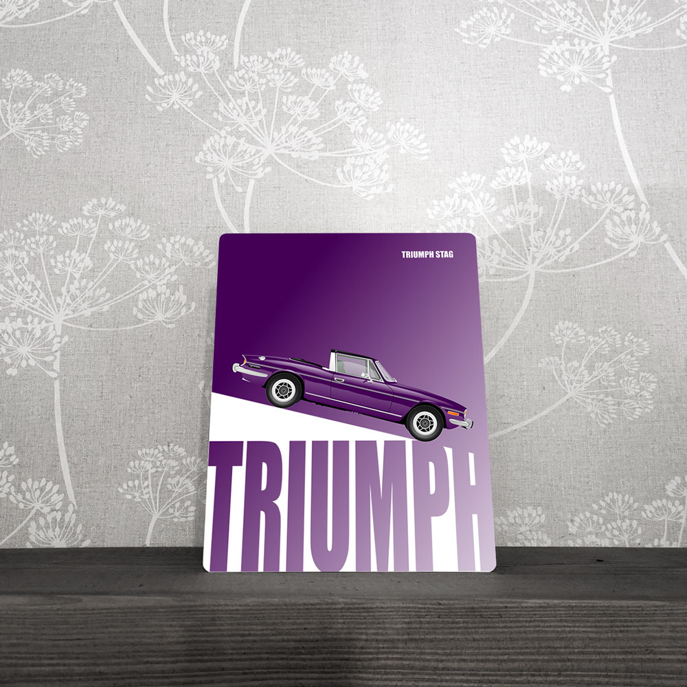 Metal Sign - Triumph Stag - Customised Wall Plaque - Image 3