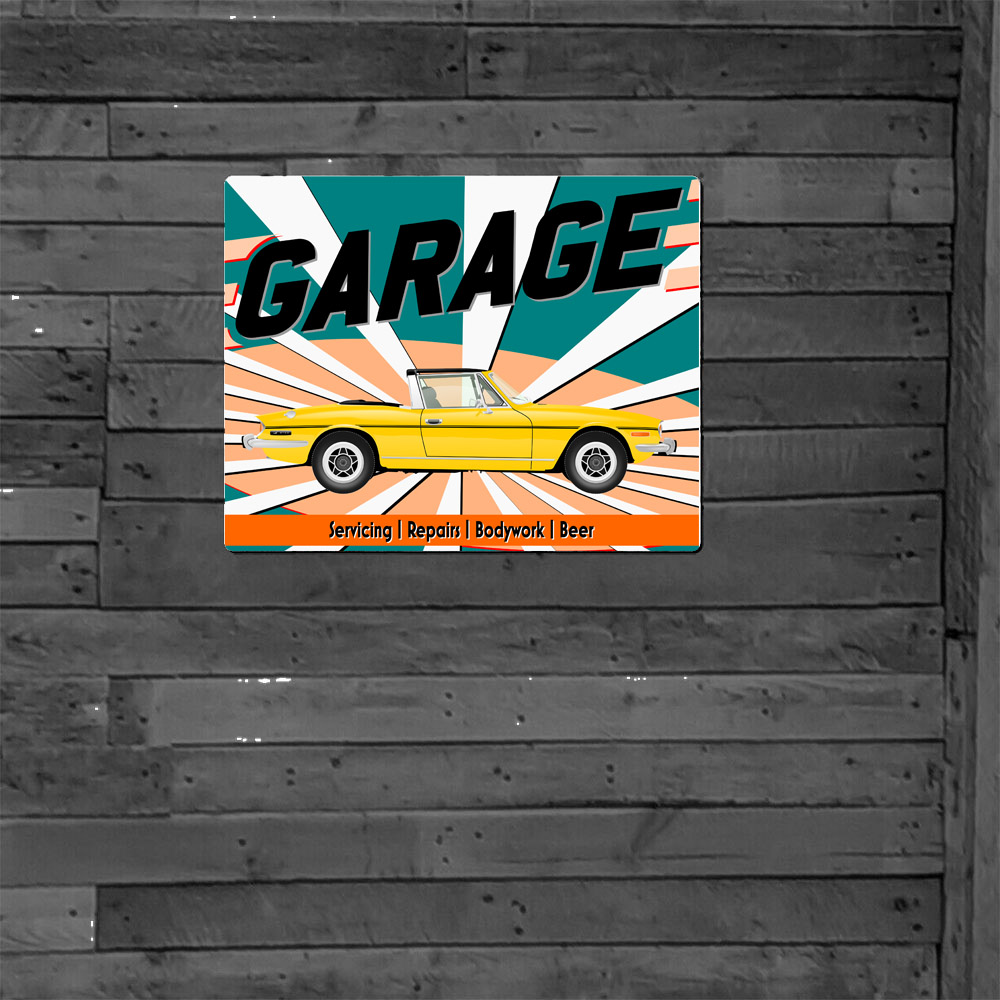 Metal Sign - Triumph Stag- Customised Garage Sign - Image 5