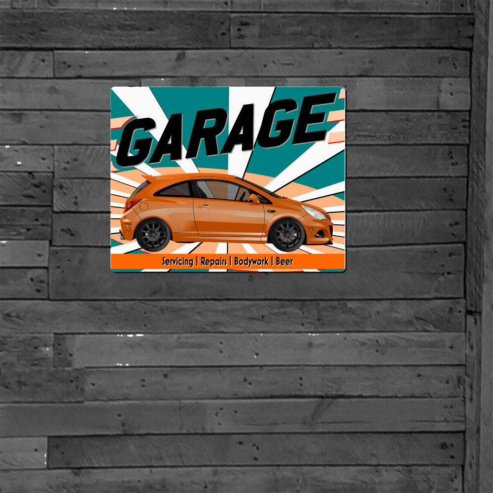 Metal Sign - Vauxhall Corsa D VXR Nürburgring - Customised Garage Sign - Image 5