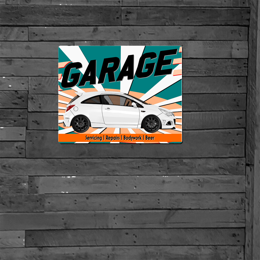 Metal Sign - Vauxhall Corsa D VXR Nürburgring - Customised Garage Sign - Image 7