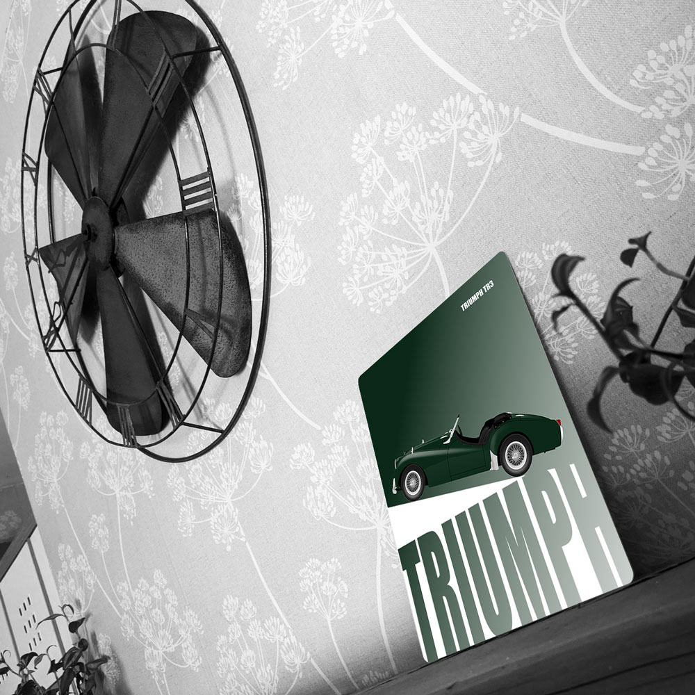 Metal Sign - Triumph TR3 - Customised Wall Plaque - Image 2
