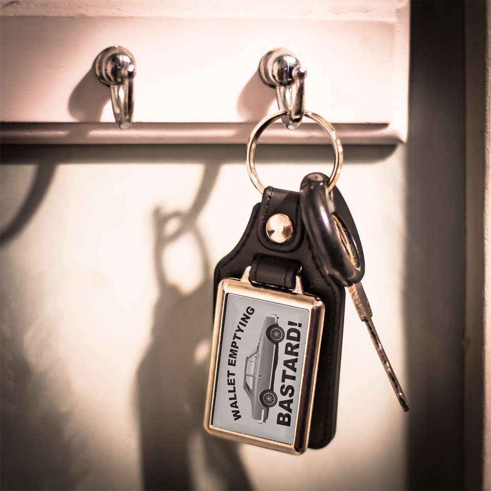 Leather Look Keyring – Gilbern Invader Coupe - Various Colours - Image 3