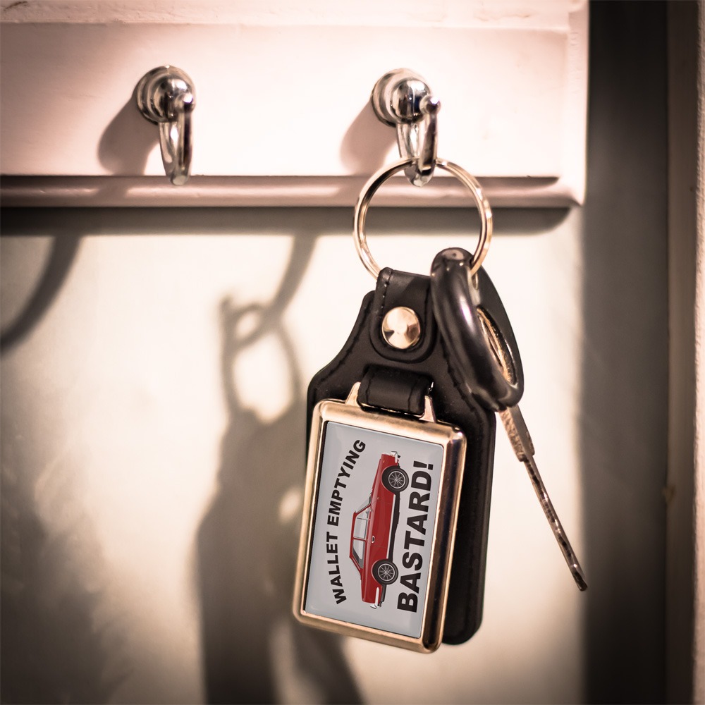 Leather Look Keyring – Gilbern Invader Coupe - Various Colours - Image 4