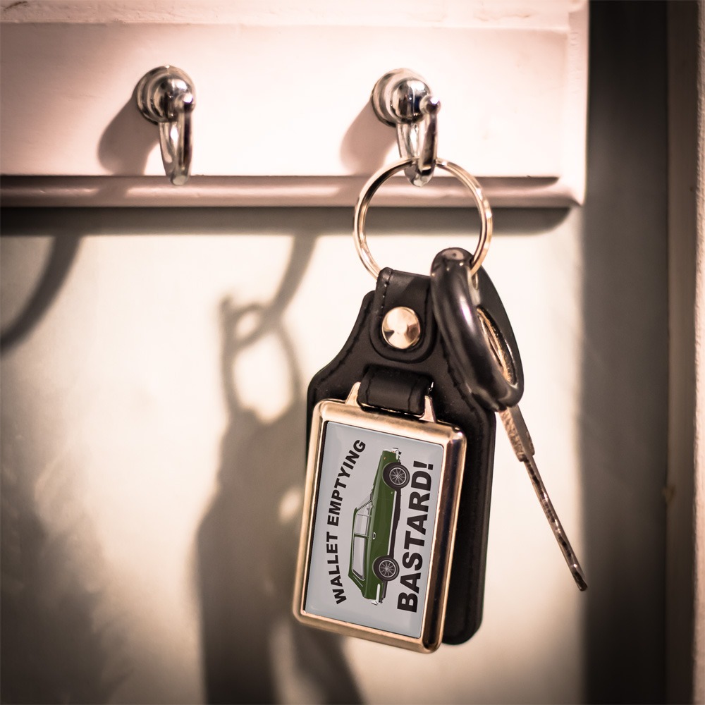 Leather Look Keyring – Gilbern Invader Estate - Various Colours - Image 4