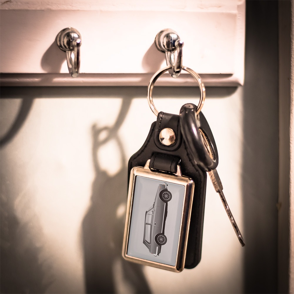 Leather Look Keyring – Gilbern Invader Estate - Various Colours - Image 2