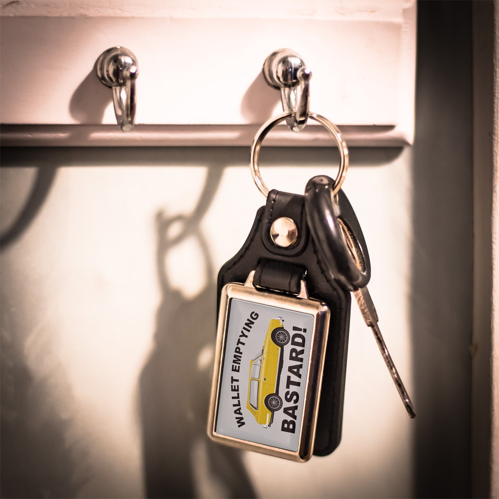 Leather Look Keyring – Gilbern Invader Estate - Various Colours - Image 3